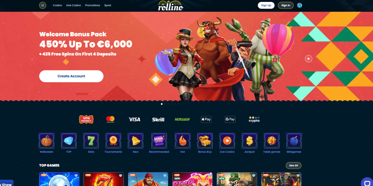 rollino casino review